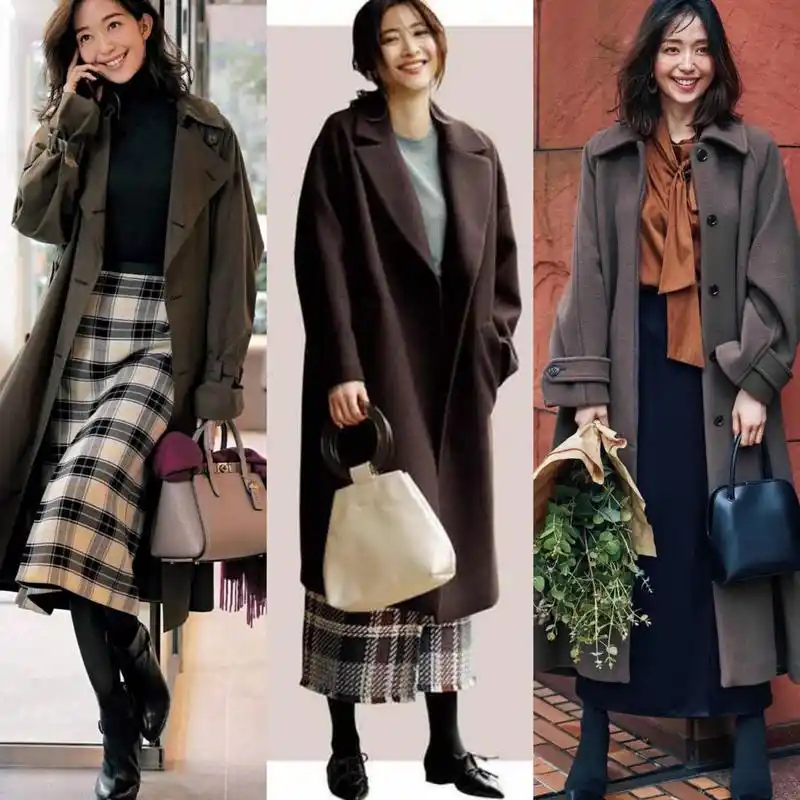 可盐可甜的秋季穿搭示范,40岁女人照着穿,时髦好看又大方