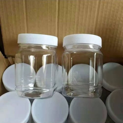 一斤蜂蜜瓶 塑料瓶500g方瓶子1斤装蜂蜜罐子加厚透明 酱菜干果瓶
