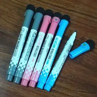 208磁吸白板笔带擦头细笔划小号易擦净 白板笔可擦学生儿童夏星g