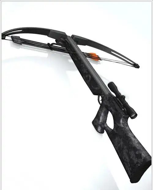 石弓,手弩,弓箭,带瞄准器的枪式连弩.