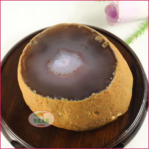 正pin天然水胆玛瑙原石 摆件毛料 巴西奇石 手把件料子鱼缸观赏石