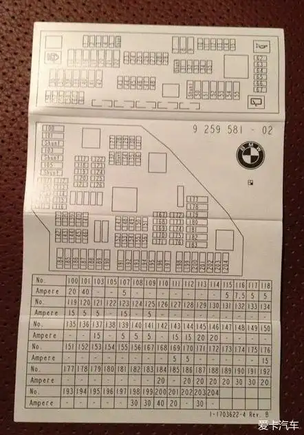 【图】x3 20i保险丝位置图,收藏会有用的._1_宝马x3论坛_爱卡汽车
