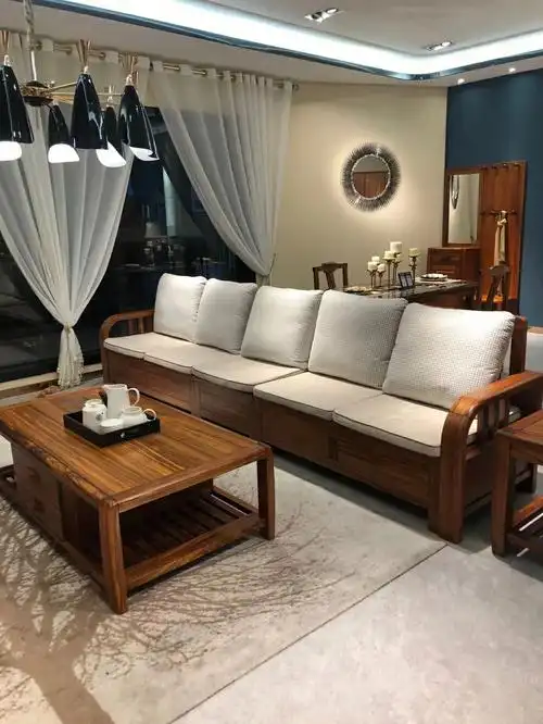 乌金木冬夏两用储物全实木沙发