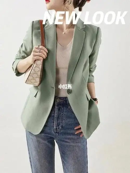 挚爱清新牛油果绿!轻奢通勤 西装外套