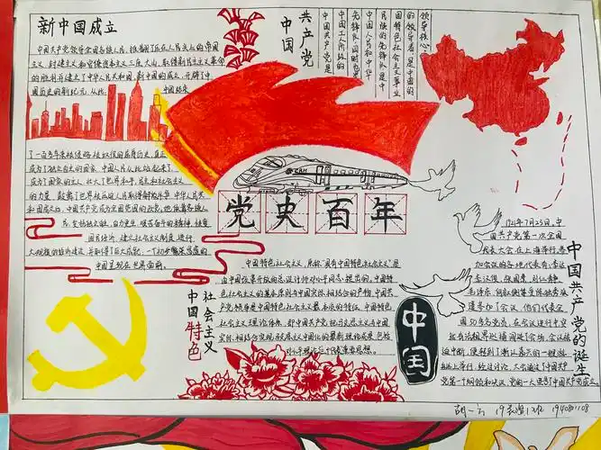 影视传媒学院开展党史学习手抄报比赛活动