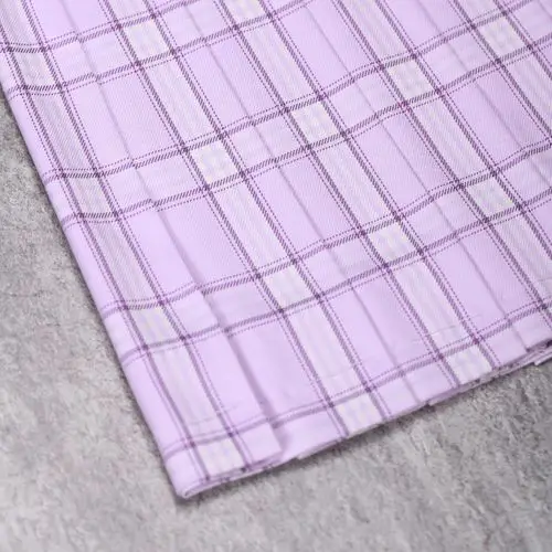 彩虹研究所木槿正统jk制服格子裙日学生淡紫色半身裙