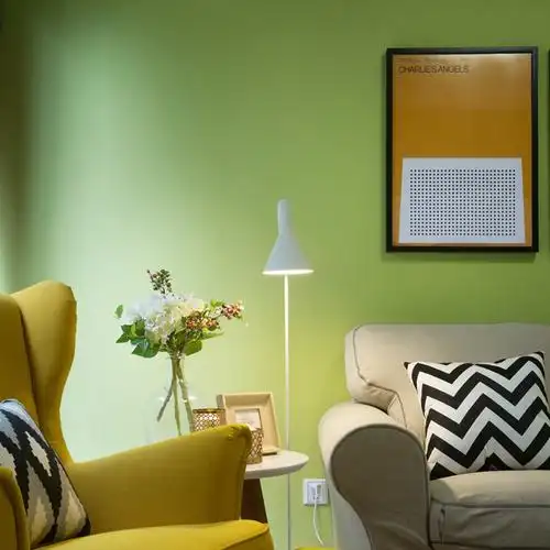 绿色墙纸无纺布壁纸小清新绿色卧室客厅书房玄关儿童房电视背景墙