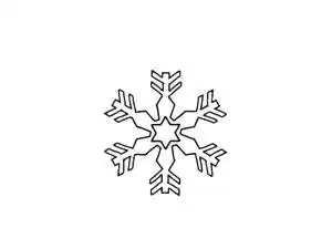 雪花片雪花简笔画(三)
