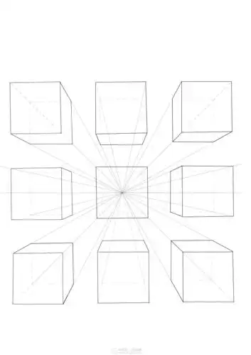 作业:从零开始学绘画之一点透视的画法练习 - 商央 - 轻微课