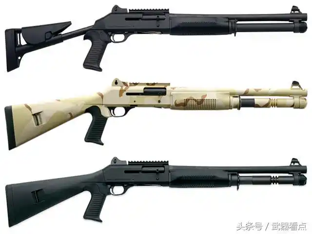 1/ 6 伯奈利m4超级90霰弹枪:伯奈利m4超级90是半自动霰弹枪,但采用了