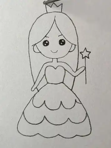 简笔画图片图片 template小最简单的小公主简笔画公主的简笔画画画画