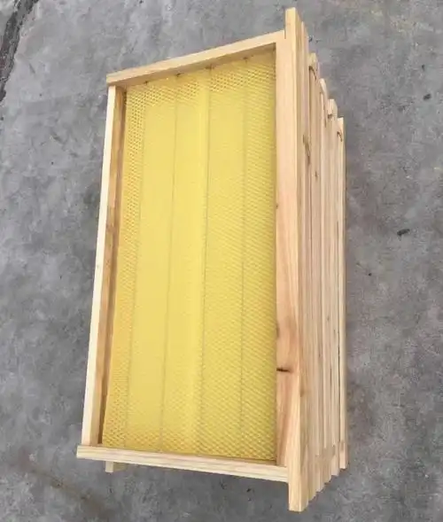 蜜生元蜂业成品巢框巢础杉木巢框养蜂工具蜜蜂箱的巢框带巢础