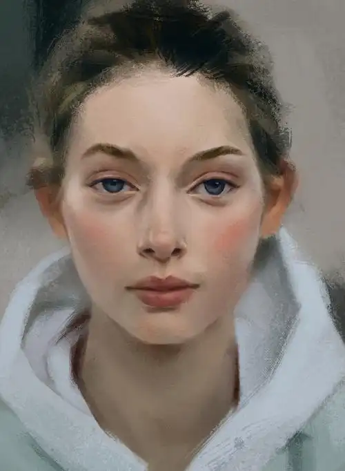 厚涂人像写生|纯艺术|绘画|鮟鱇不快乐 - 原创作品 - 站酷 (zcool)