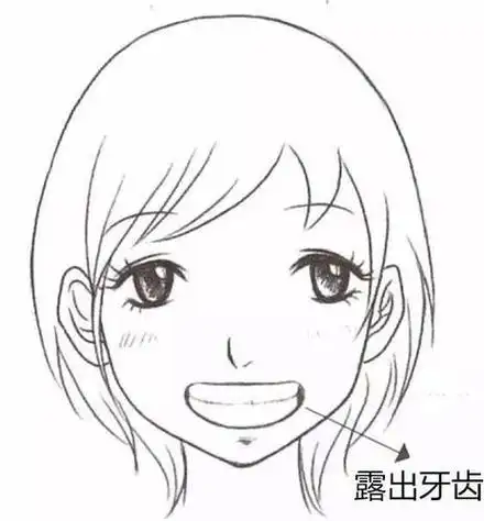 简笔画画女孩的脸型