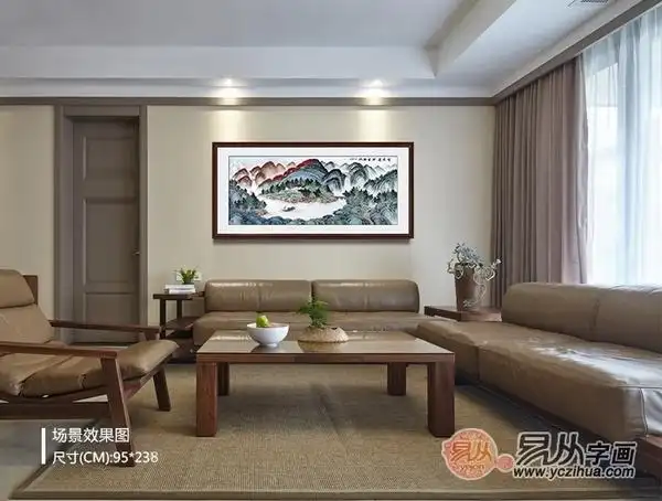 家里客厅挂画风水布局聚财旺运的小讲究