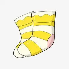 黄色手绘风保暖袜子图片素材其他格式袜子简笔画图片教程袜子简笔画