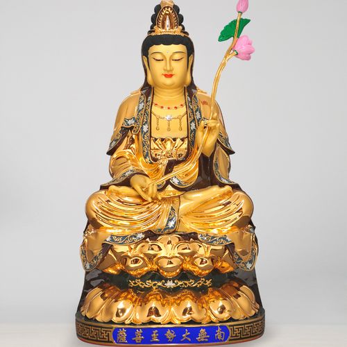 莲善堂旗舰店的优惠券大全—台湾全铜鎏金大势至菩萨佛像普萨生肖属马