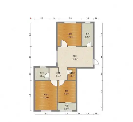 江南明珠三室一厅毛坯房全明户型新房无随时看房