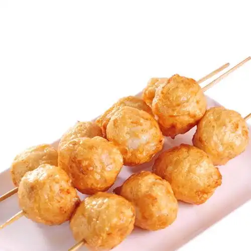 海虾珍享爆蛋原味2500g爆烤小丸子火锅料理烧烤虾类制品