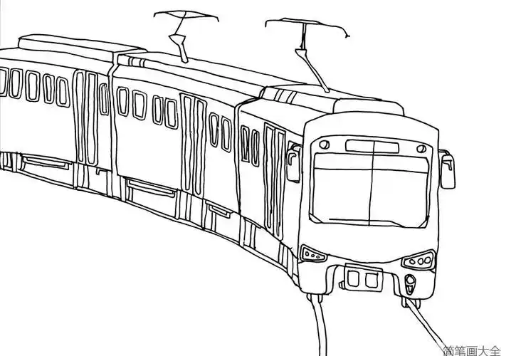 画图片轻轨简笔画火车简笔画上海有轨电车简笔画怎么画轻轨简笔画新型
