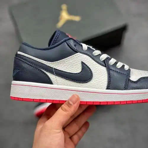 【官方旗舰减漏】纯原aj1 low白蓝 午夜蓝低帮板鞋休闲鞋 午夜蓝 45