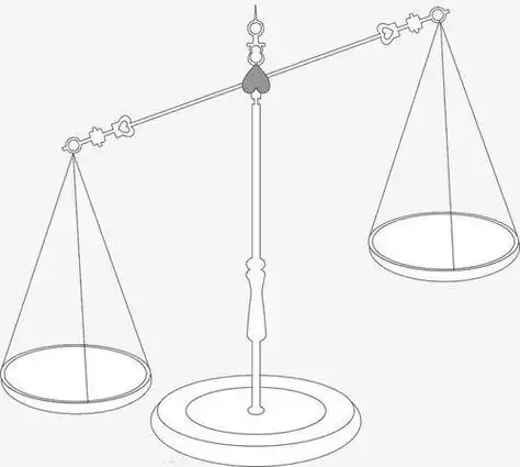 平等的秤怎么画简笔画