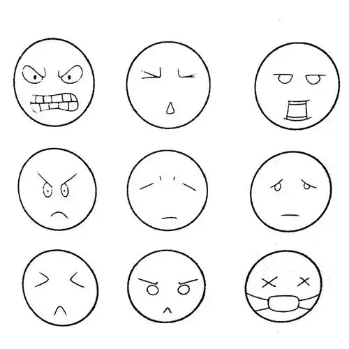 简单的表情简笔画 简单的表情简笔画可爱