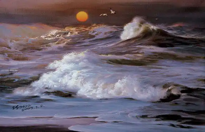 陈明油画大海(1) - zzhmi - zzhmi 的博客
