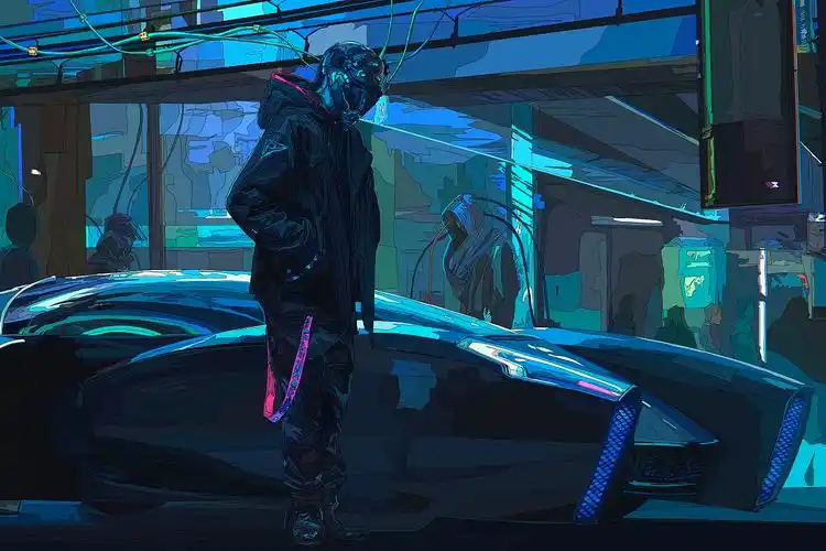 机械城市印象——赛博朋克风格插画创作