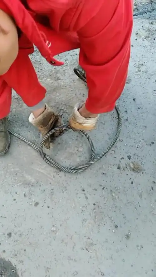 钢丝绳也可以打结