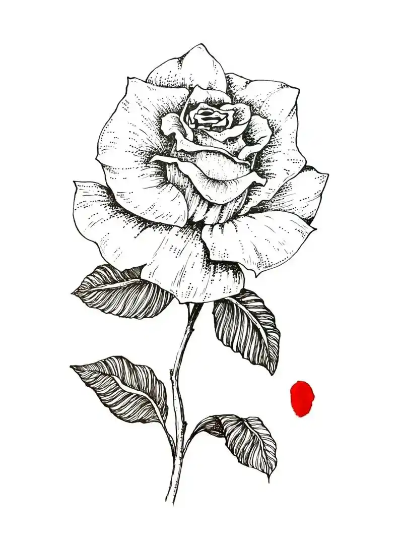 只用2种颜色,怎么把玫瑰花画好看?为什么我画有种"脏脏的"" - 抖音