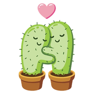 手绘可爱卡通仙人掌装饰图案