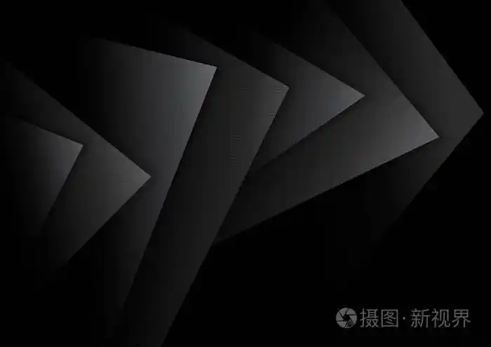 黑色抽象背景与暗纹理层和阴影插图矢量