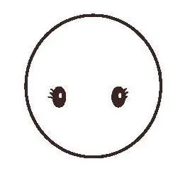 用圆圈画娃娃脸的简笔画