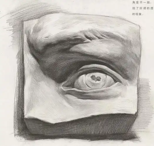 素描教学丨素描石膏像之眼睛的刻画