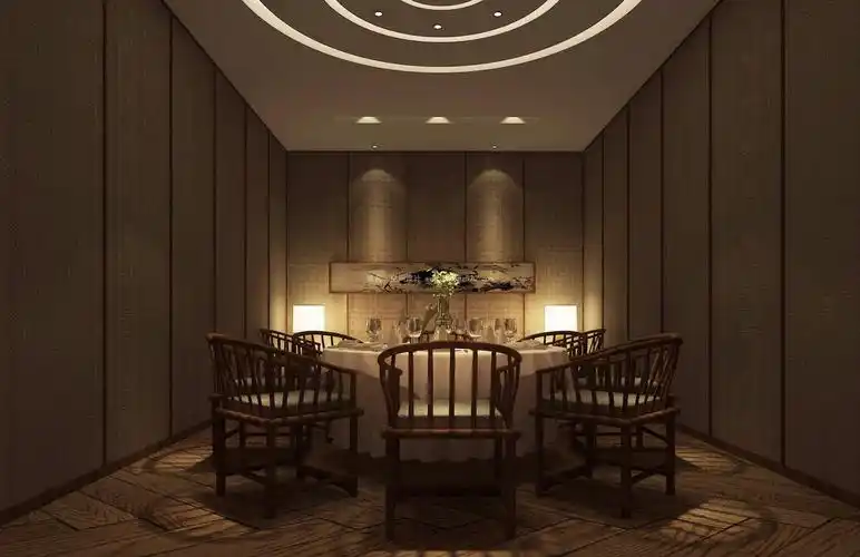 足疗门面室内大厅背景墙装修效果图片