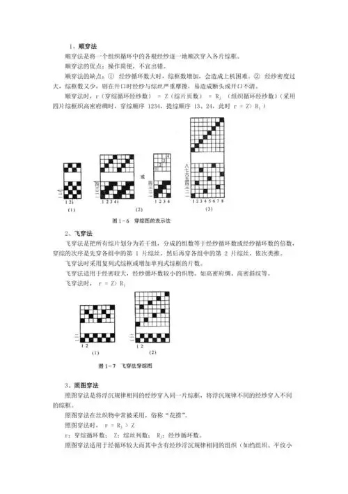 第一章织物组织与织物上机图