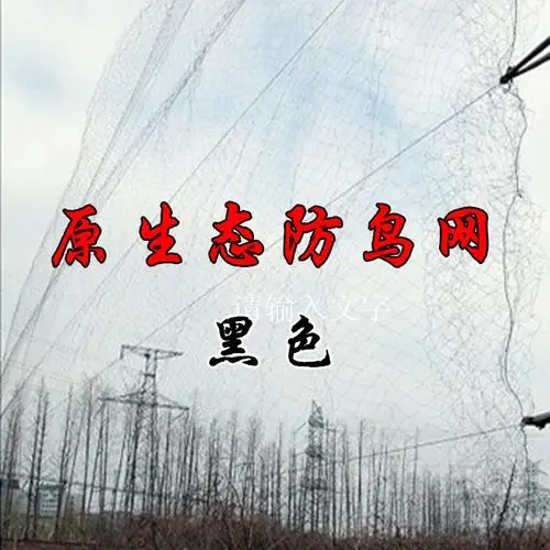 防拦鸟网黑色拦鸟网防鸟网果园谷地机场防麻雀网防斑鸠网批发图片