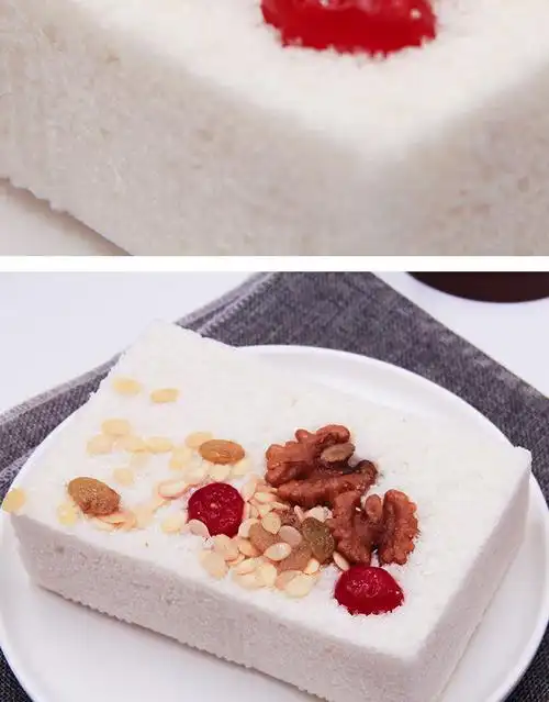 上海特产松糕崇明糕寿糕 沈大成重阳糕 【380克】百果松糕【图片 价格