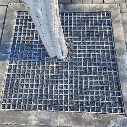 鹿凌青定制玻璃钢格栅树篦子树池盖板树坑网格树穴围栏网护树板绿化