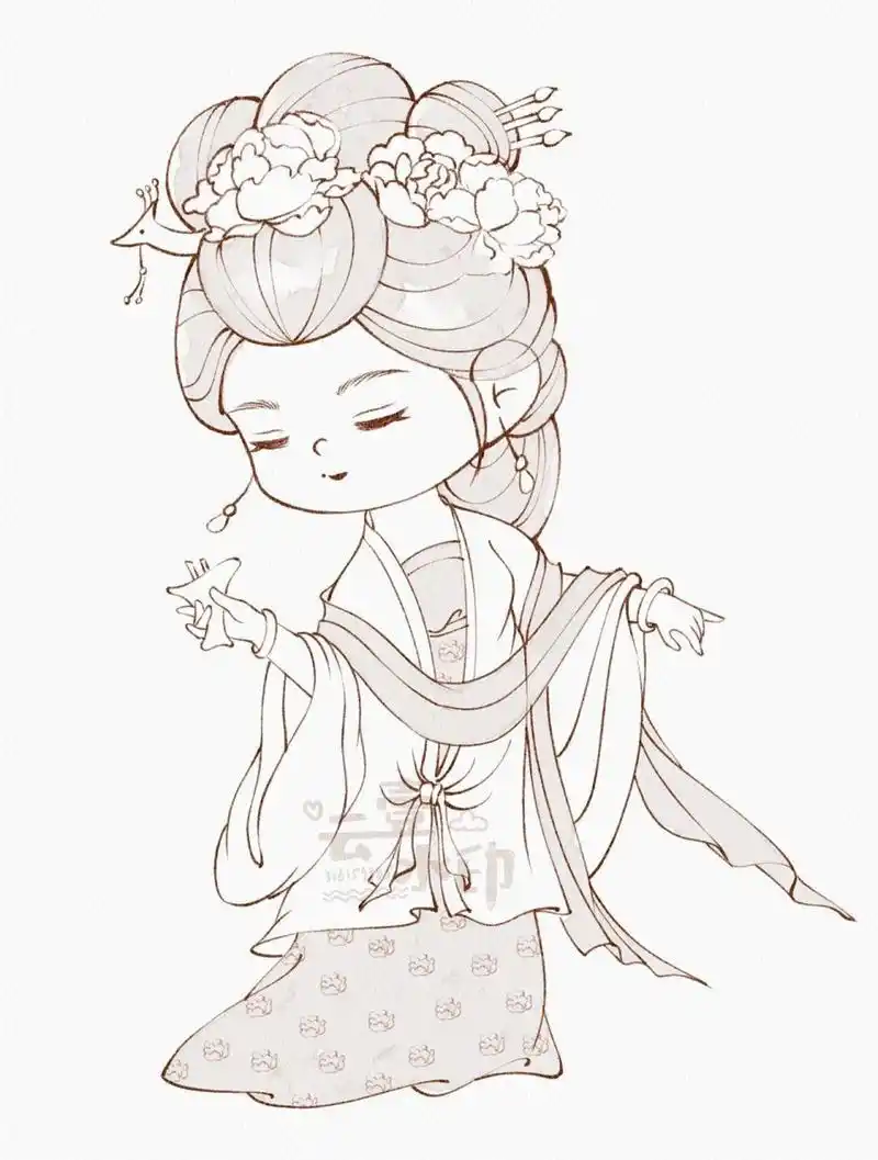 古风人物|q版古代四大美女集合