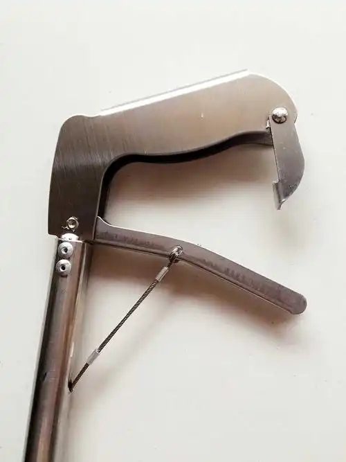 新款黄鳝折叠捕加厚夹不锈钢蛇钩钳防蛇工具抓自锁蛇钩捉泥鳅勾器