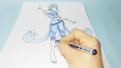 精灵梦叶罗丽之帅气的水王子简笔画,画法详细,喜欢的不要错过