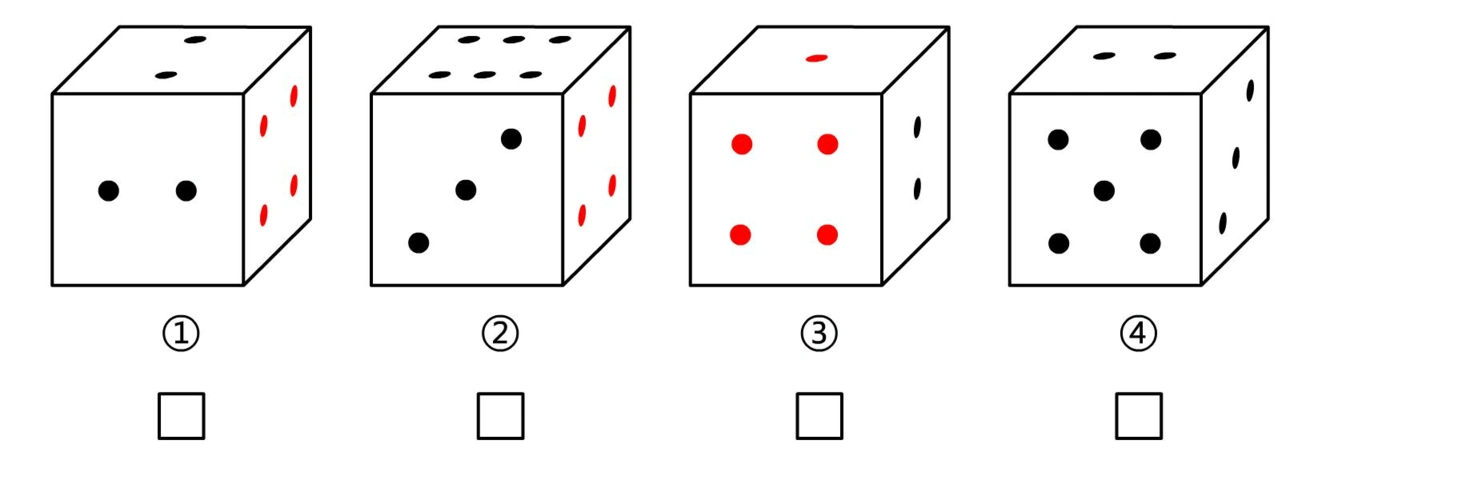 神奇的骰子小学一年级数学思维开发奥数例正方体骰子上分别标有1到6六