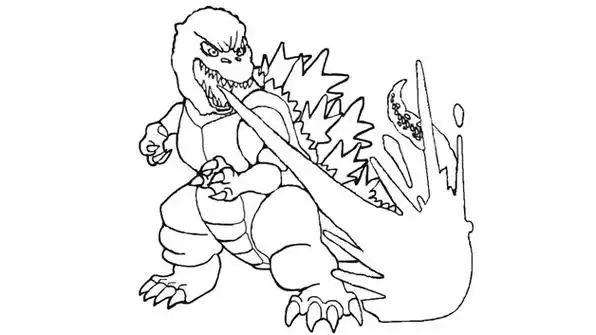 哥斯拉简笔画怎么画 - 爱生活