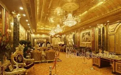 "黄金豪宅"2.5吨纯金打造