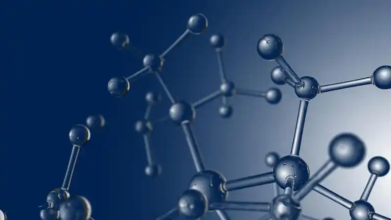 微观,水晶,分子模型,分子结构