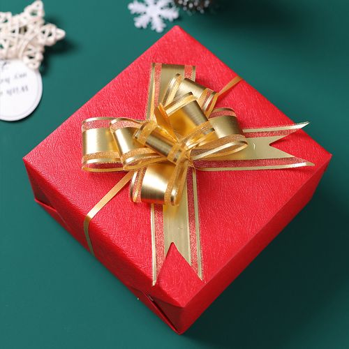 拉花包装礼物大小蝴蝶结懒人扎口礼盒苹果雪纱文创