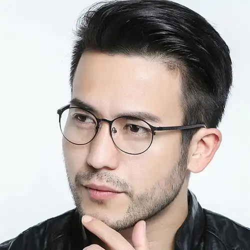 批发 男士商务眼镜框 全框 眼镜架 薄钢板眼镜镜框 配近视眼镜