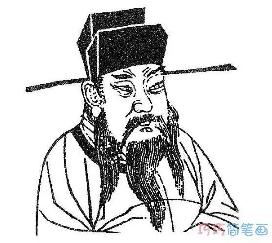 包公简笔画怎么画 简笔画图片大全-蒲城教育文学网